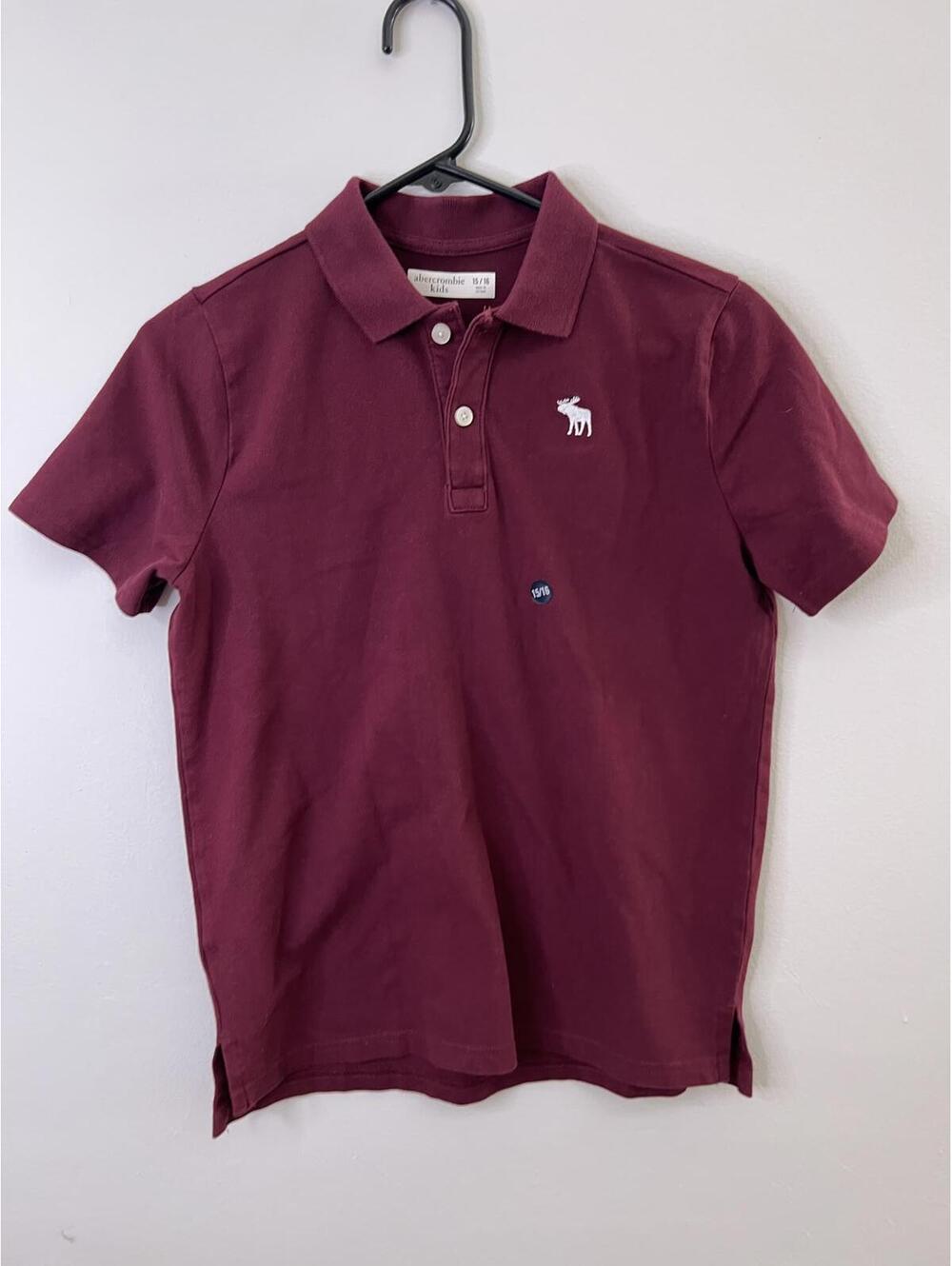 NEW Abercrombie Uniform Burgundy Polo Shirts (2) - SZ 16